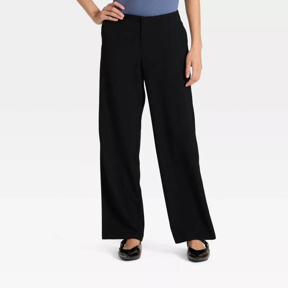 A New Day Mid-Rise Bootcut Pants - Black - Size 6